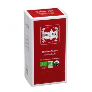 Kusmi tea Infusion Rooibos vanille Bio - Bo&icirc;te de 25 sachets biod&eacute;gradables