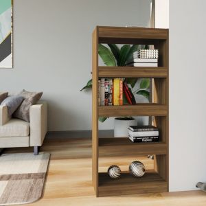 VidaXL Bibliothèque/Cloison Chêne marron 60x30x135cm Bois d'ingénierie