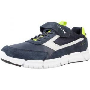 Geox Garçon J Flexyper Boy Basket, Navy Lime, 28 EU