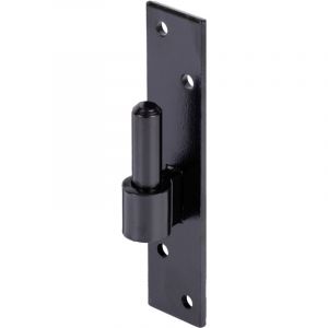 Alberts 867485 Gond sur platine | forme de type Allemagne du sud avec crochet DI ou DII | laque noire pour immersion | cote axe Ø16 mm | platine 180 x 40 mm | kit de 10