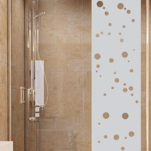 Ambiance Sticker Film Fen&ecirc;tre Anti Regard Occultant - Petites Bulles - Stickers Autocollant Brise-Vue pour Vitre & Porte de Douche - 200X55cm