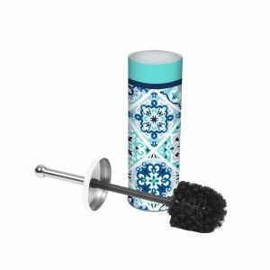 Image de Brosse WC Tiles Bleu et noir