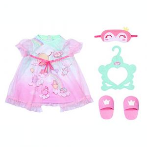 Zapf Baby Annabell Sweet Dreams-Tenues pour Poupées de 43cm-pour Enfants de 3 Ans et Plus-Convient aux Petites Mains, Comprend Une Robe de Nuit, des Pantoufles, Un Masque de Sommeil, Un Cintre, 705537