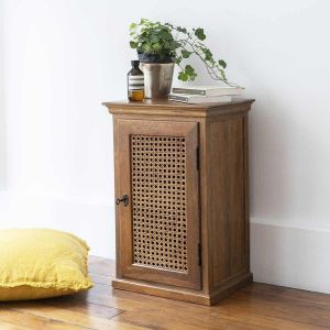 Table de c vet 1 porte en cannage marron