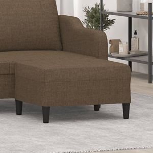 VidaXL Repose-pied Marron 70x55x41 cm Tissu Brown