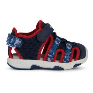 Geox Bébé garçon B Sandal Multy Boy B, Bleu Marine/Rouge, 22 EU