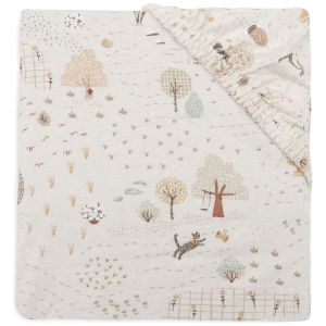 Jollein Drap Housse Jersey Tiny Park - 60 x 120 cm