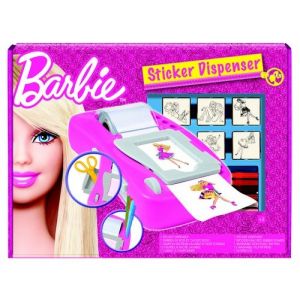 Multiprint Coffret 7 tampons avec machine à Stickers Barbie