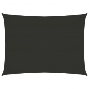 VidaXL Voile de parasol Tissu Oxford rectangulaire 2,5x4,5m Anthracite