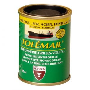 Image de Avel Tolémail bleu drapeau - spécial ferronnerie - 100 mL - Peinture antirouille, Peinture métal