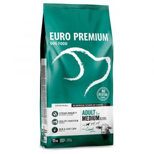 Euro Premium Medium Adult agneau, riz pour chien - 12 kg