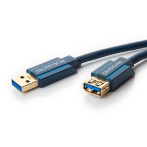 Clicktronic 70119 - Rallonge USB 3.0 A m&acirc;le / A femelle 1,8 m