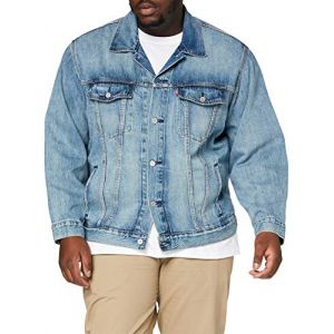 Image de Levi's Big & Tall - Veste camionneur en jean à délavage Killebrew clair-Bleu