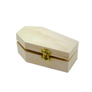 CTOP Boîte Cercueil en bois 11.5 x 6.5 x 4.3 cm