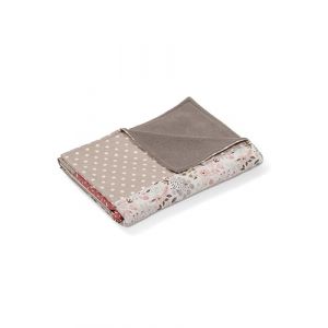 ULLENBOOM Plaid bébé fleurs roses 70x100 cm