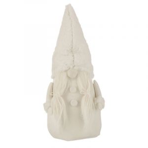 Statuette Déco "Père Noël Bonnet" 44cm Beige Prix