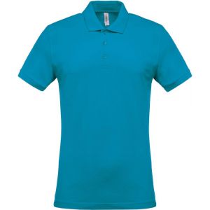 Kariban Polo de travail piqué manches courtes homme Bleu Tropical l - Bleu Tropical