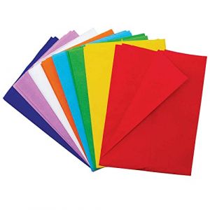 Baker Ross Papier Crepon Couleurs Arc en Ciel - Lot de 8, Fournitures Artistiques pour Enfants (FC749)