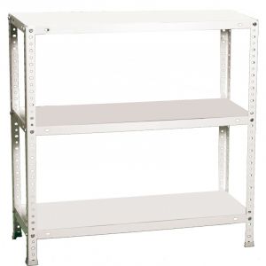 &Eacute;tag&egrave;re m&eacute;tallique blanche 3 niveaux Confort Superplus 900 SimonRack