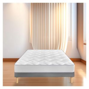 By Sommiflex - Sommier Tapissier Gris 90x200cm|fabrication Francaise Artisanal