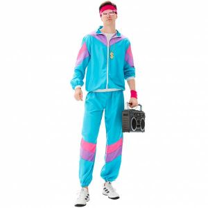 MAASKANTJE "Rikkard" Rétro années 90 Survêtement Costume turquoise