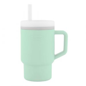 Infantino Ma Premi&egrave;re Tasse &ndash; Adorable Tasse 255ml avec Paille Antifuite et Poign&eacute;e Adapt&eacute;e aux Tout-Petits, Favorise l'Hydratation, Facile &agrave; Nettoyer, Menthe Fra&icirc;che