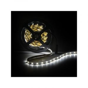 Bande De 300 Led 24w 1 200lm Cri85 6000ºk Smd3528 12vdc X5m 40 000h [Pl219001w] -Blanc