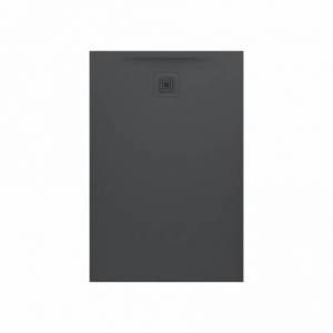 Laufenn Receveur de douche en gel coat Marbond, extra-plat, évacuation sur le côté court 120x80, Anthracite (H2109520780001)