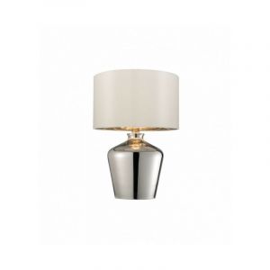 Endon Lampe Waldorf, chrome, avec abat-jour