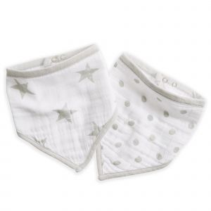Aden + Anais Lot de 2 bavoirs bandana dusty