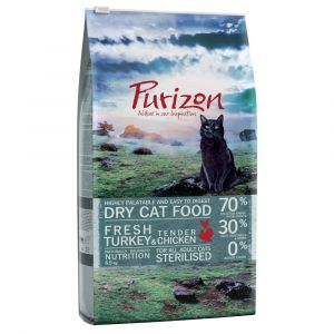 Image de Purizon 400g Adult Sterilised dinde, poulet sans céréales - Croquettes pour chat