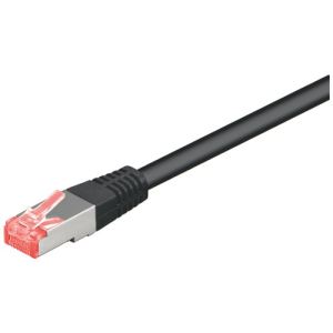 Wentronic 68697 - Câble RJ45 catégorie 6 SSTP 20 m (noir)