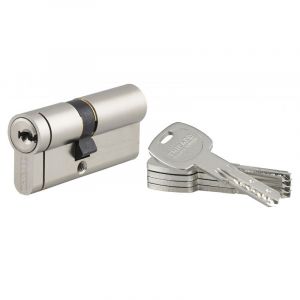 THIRARD Cylindre de serrure double entr&eacute;e Transit 2, 40x30mm, nickel, anti-per&ccedil;age, anti-crochetage c&ocirc;t&eacute; 30mm, 3 cl&eacute;s