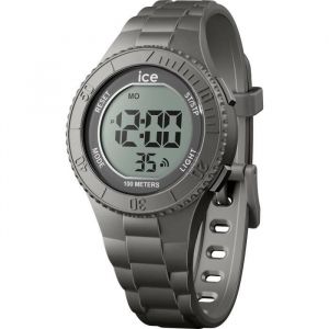 ICE-WATCH - Ice Digit Anthracite Metallic - Montre Grise pour Garçon avec Bracelet en Plastique - 021610 (Small)