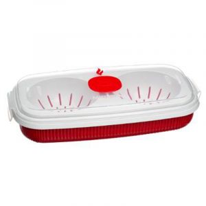 Snips Boîte Micro-ondes Œufs "Tempo" 0,75L Rouge