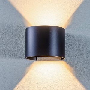 Lindby - led Applique Exterieur 'Nivar' en métal - noir