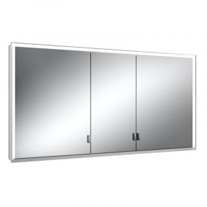 Keuco Meuble miroir ROYAL LUMOS 1400 x 735 x 165 mm anodis&eacute; argent&eacute;