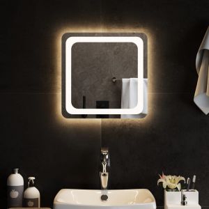 VidaXL Miroir de salle de bain à LED 40x40 cm - N/A