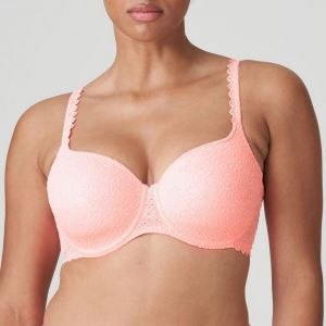 Soutien-gorge rembourré forme coeur rose