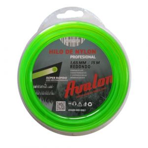 Avalon Fil Rond en Nylon Universel pour débroussailleuse et Tondeuse (1,65 mm x 15 m)