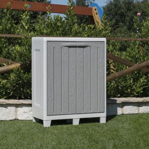 Armoire de jardin basse FLORIDA XL - Gris
