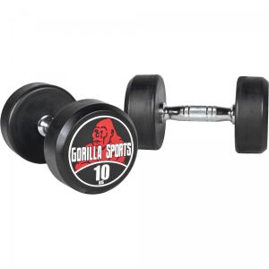 Image de Gorilla Sports Paire de 2 x 10 kg Dumbbell haltère poids