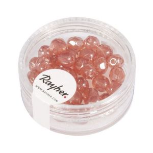 Rayher Hobby 14201354 Perles en Verre Diamètre 6 mm