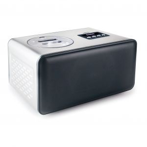 Lacor 69306 - Machine à glace Artic, fonction cool, avec 2 palettes de mélange, simple à utiliser, nettoyage facile, acier inoxydable, conteneur amovible, capacité 1,5 l, 150 W