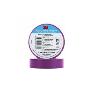 3M Temflex de ruban adh&eacute;sif vinyle 165 violet 15 mm x 10 m, 100 rouleaux