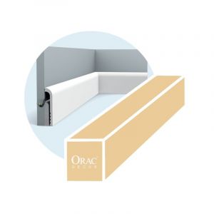 Orac Decor Carton complet de 44 m&egrave;tres de plinthes SX185 - 200x12x2,5