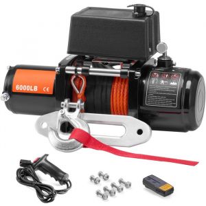 Treuil Électrique-Duoku-dune Capacité de 6000 lb-Étant un Treuil de Camion 12 V CC-avec un Guide-Câble en Aluminium