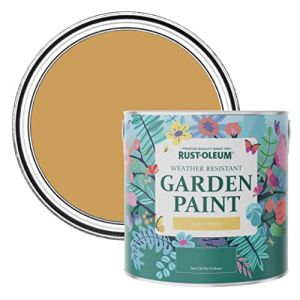 Rust-oleum Peinture Jaune R&eacute;sistante &agrave; l'humidit&eacute; pour Jardins, Finition Mate - Dijon 2.5 litre