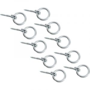 Alberts 863630 Anneau &agrave; visser | &eacute;lectro-galvanis&eacute; bleu | &agrave; visser | &Oslash; ext&eacute;rieur 65 mm | &Oslash; int&eacute;rieur 45 mm | &Oslash; du filetage 10 mm | longueur totale 125 mm | kit de 10