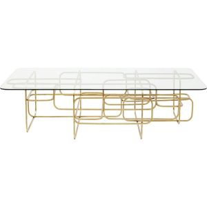 Image de Kare Design Karedesign Table basse Meander 140x80cm dorée